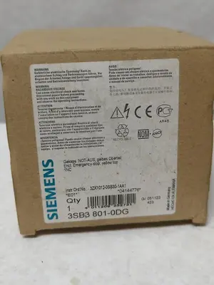 New | in-Stock SIEMENS 3SB3 801-00G Miscellaneous Equipment (Electrical & Power) | Surplus Asset Holdings #1198246