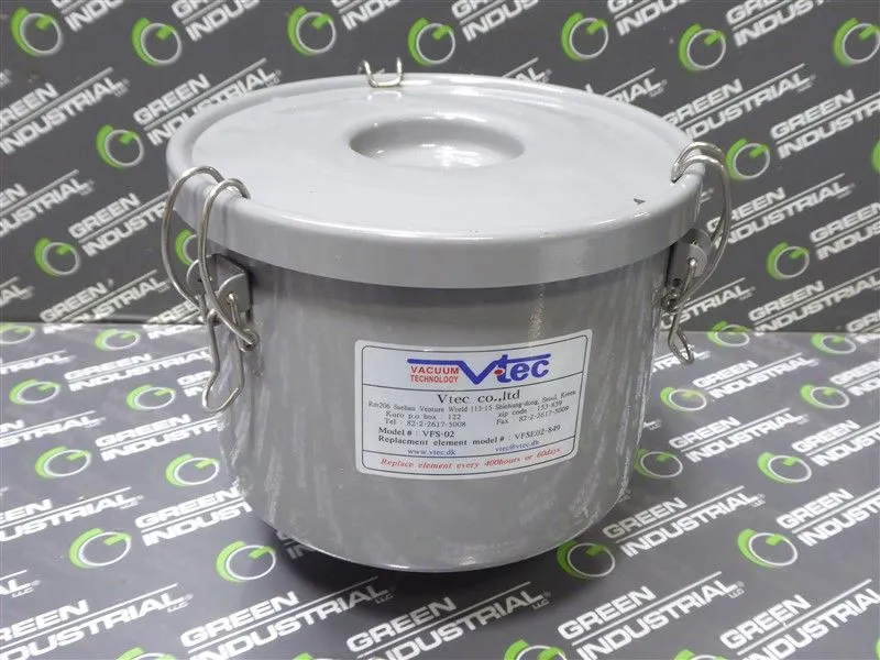 Vtec VFS-02 Mega Vacuum Filter Assembly VFSE02-849 Surplus