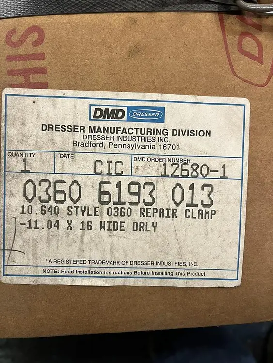New | in-Stock DRESSER 0360-6193-013 Valves/Fittings | Surplus Asset Holdings #1218120