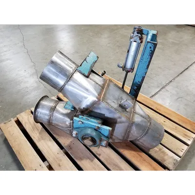 Used 6"Ø Stainless Steel Dry Bulk Diverter Valve