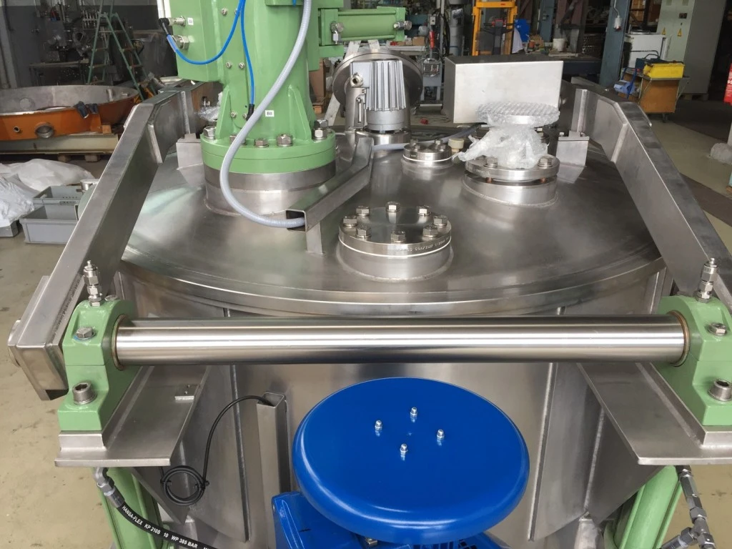 Ellerwerk 736 U-A perforate basket centrifuge, Hastelloy.