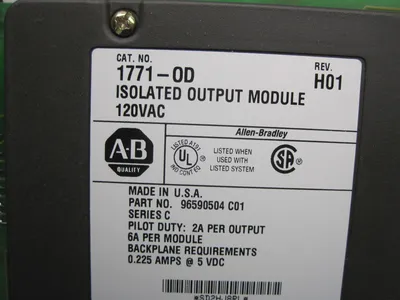 USED ALLEN BRADLEY 1771-0D OUTPUT MODULE 17710D