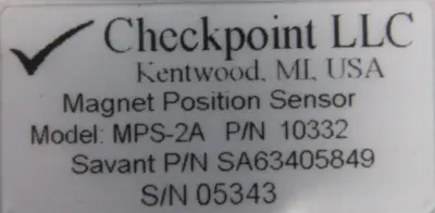 NEW CHECKPOINT MPS-2A MAGNET POSITION SENSOR 10332 SA63405849