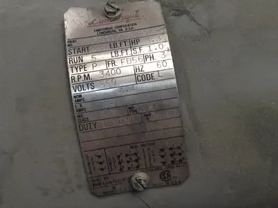 USED LIMITORQUE 3400 RPM 3 PH 550V 15 MIN ACTUATOR MOTOR 3.3HP