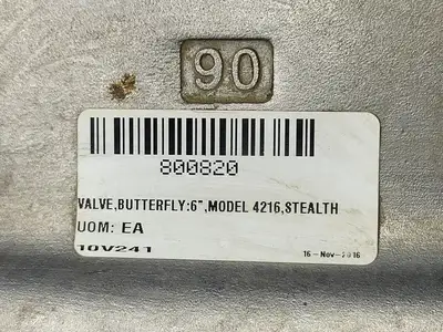 6" Butterfly Valve 4216, w/ Actuator DA75, Monitor FSYB-5T20