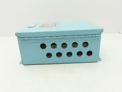 Wiegmann B121005CH Electrical Enclosure Box with 1492-H Terminal Blocks 12x10x5"