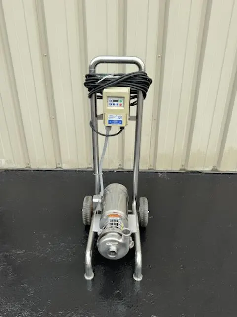 Used _UNKNOWN_ C114-56C TOP FLOW SANITARY CENTRIFUGAL PUMP ON STAINLESS STEEL WHEELED CART. DAYTON MOTOR Sanitary  Pump Connecticut US | Litchfield Packaging Machinery #1314111