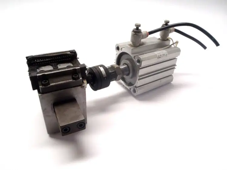 Used SMC COMPACT CYLINDER, PNEUMATIC CYLINDER W/ FLOATING JOINT Pneumatic Cylinders | Maverick Industrial Sales #1109618