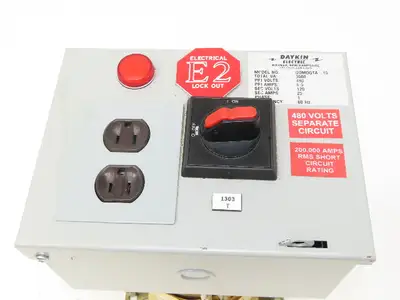 Daykin GOMDGTA-15 Stepdown Power Transformer Disc 3000VA HV 480 LV 120 1PH 25A
