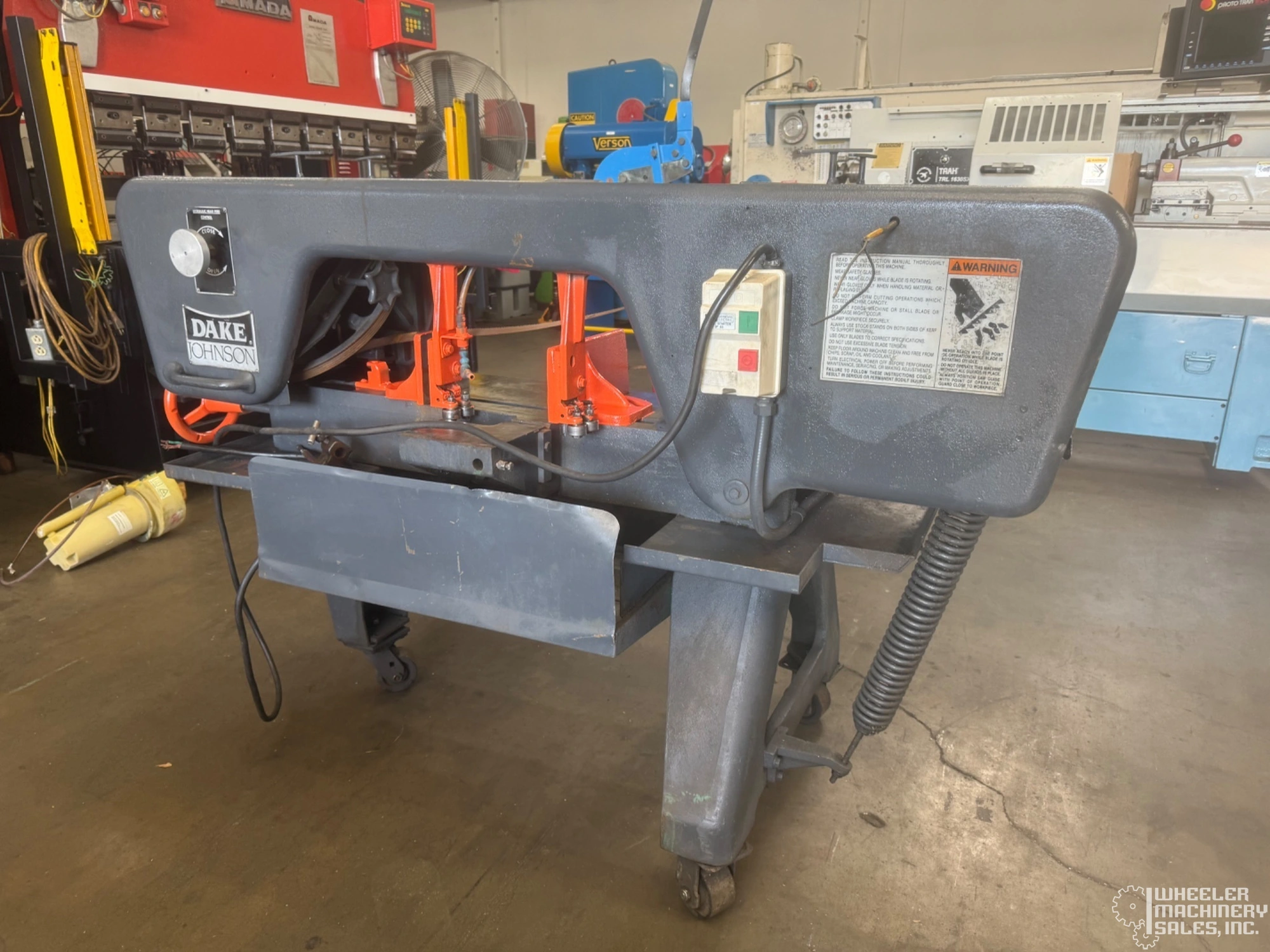 Dake Johnson JH-10 Horizontal Band Saw #7621 #1