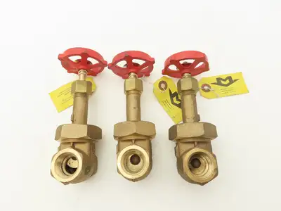Milwaukee Valve  1151 Rising Stem Gate Valve 3/4" FNPT 150SWP 300 WOG Lot of 3