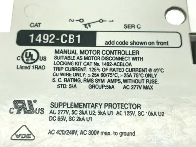 1492-CBLG050 | Allen Bradley  Circuit Breaker LOT OF 3 - Used