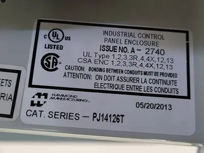 USED HAMMOND MANUFACTURING PJ14126T