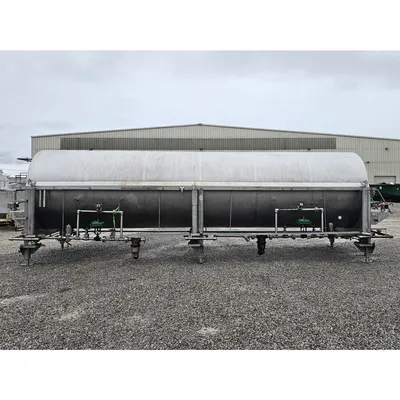 Used Lyco 58" dia. Stainless Steel Rotary Drum Steam Blancher