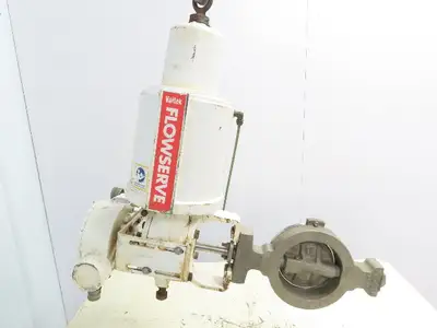 Flowserve Valdisk 6" Actuated Stainless Control Valve Assembly W/Logix 3200MD