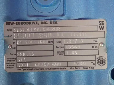 Sew-eurodrive 2 Hp Gear Drive