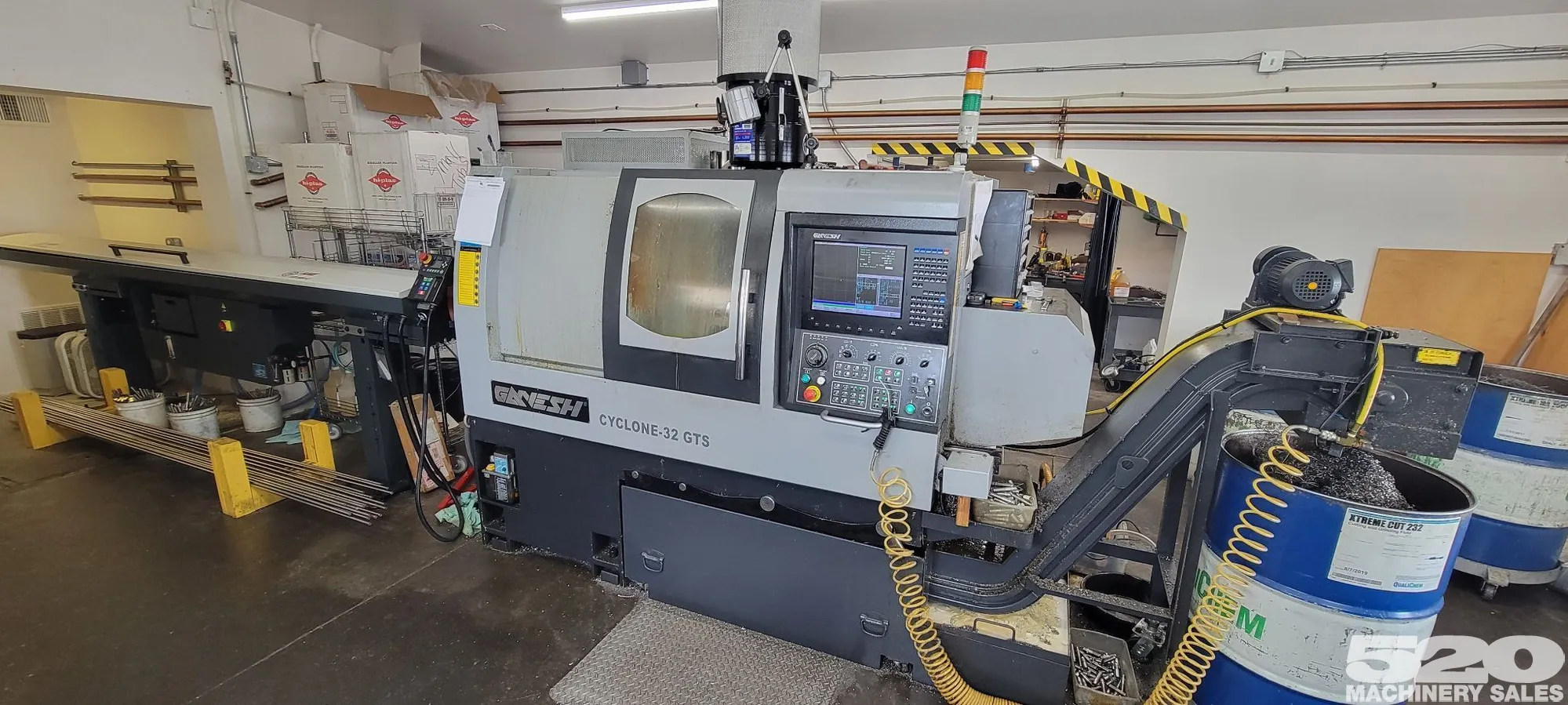2011 Ganesh Cyclone 32GTS CNC Lathe With Sub-Spindle and LNS Barfeed