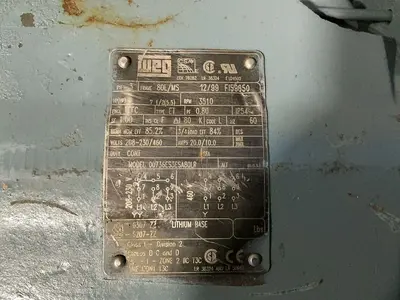 Used WEG 00735ES3ESA80LR Motors (misc) Ohio US | HGR 24 #1311003