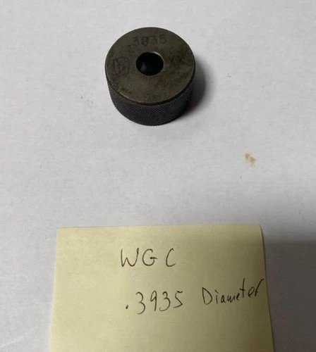 WGC .3935 Dia PLAIN BORE RING GAGE