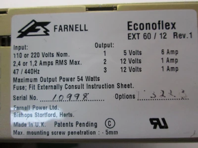Used FARNELL _UNKNOWN_ AC/DC Power Supplies | OCO Industrial #1646073