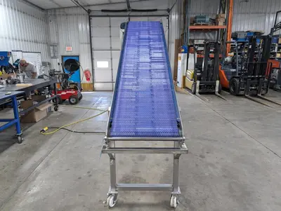 SS Incline Plastic Belt Conveyor