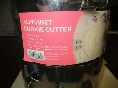 SVI 6320 New Alphabet Cookie Cutter Set (Qty 26 pcs)