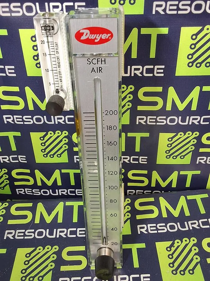 DWYER RMC-103-SSV AIR FLOWMETER WITH KING INSTRUMENT FLOAT METER