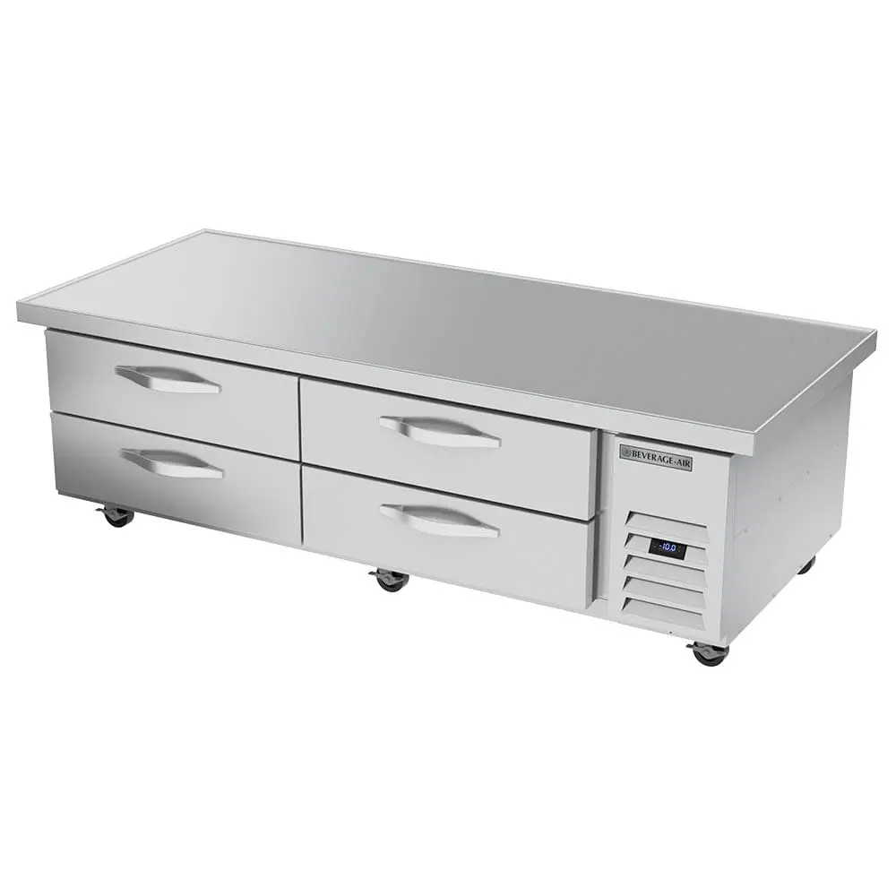 Beverage-Air WTFCS72HC-76 76" Hydrocarbon Series Chef Base Freezer W/ (4) Drawers - 115v