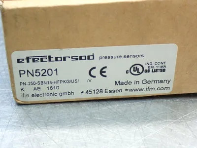 New | in-Stock EFECTOR500 PN5201 Pressure Switches Ohio US | HGR 24 #912965