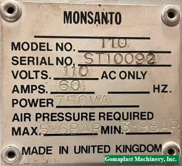 Monsanto T-10 Tensile Tester, Item # 1873