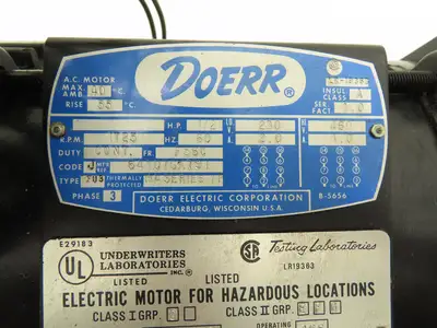 Used DOERR _UNKNOWN_ Motors (misc) Indiana US | Arrow Industrial #555441
