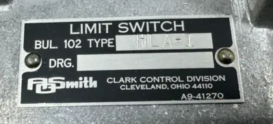 NEW CLARK AO SMITH A102-41252A-1 LIMIT SWITCH 102-HL HLA-1