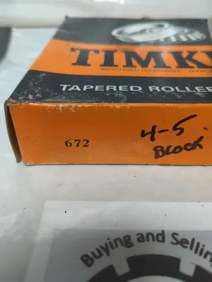 New | in-Stock TIMKEN 672 Bearings | Surplus Asset Holdings #1202586