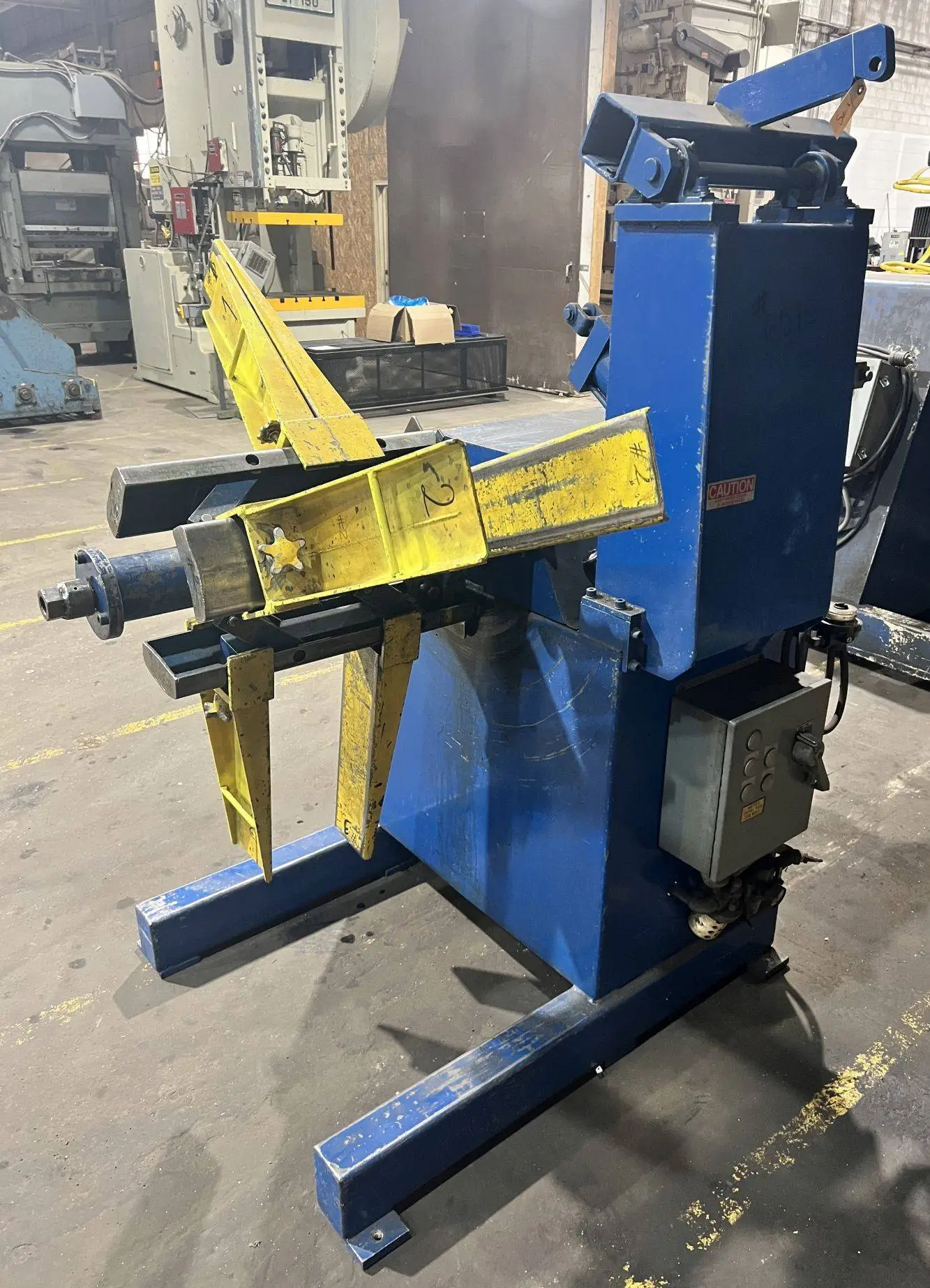 8,000 lbs. x 24" Wide Custom Motorized Uncoiler