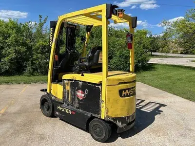 Used HYSTER E65XN-40 4-Wheel Sit down Electric Counterbalance Forklifts Illinois US | Somerset Equipment Sales #1546236