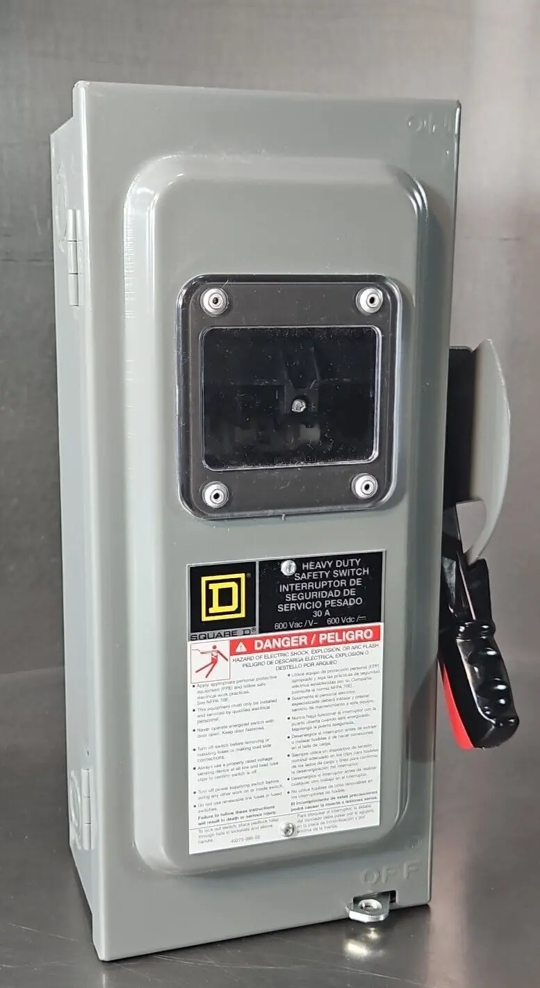 Square D HU361VW Safety Switch 30AMP 600V Ser F06. loc4F30