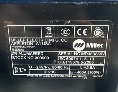 Used Miller 300509 Welding Machinery (Other) Indiana US | J&J Industrial Supply #1295485