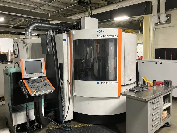 Used 2008 AGIECHARMILLES Mikron HSM500 Vertical Machining Centers Illinois US | Advanced Capital Equipment 4 #69178