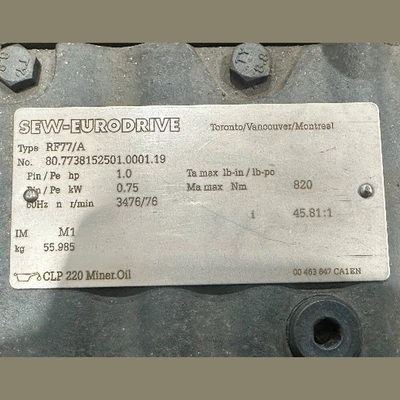 USED SEW-EURODRIVE RF77/A