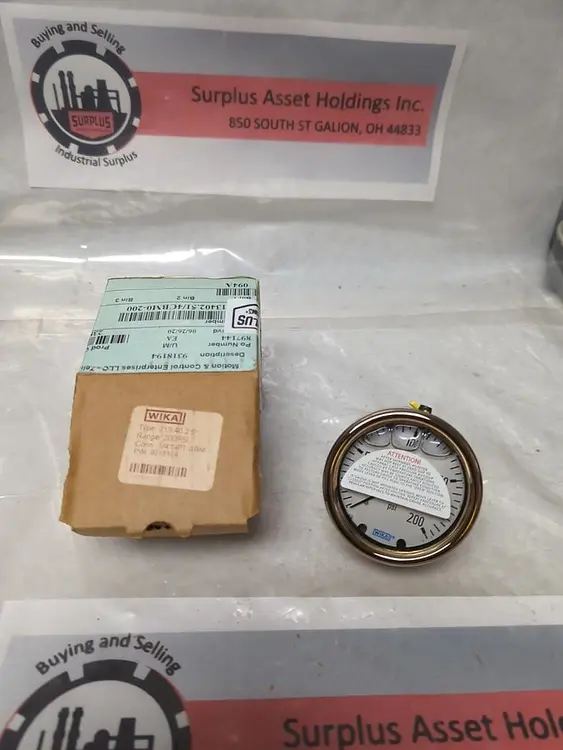 New | in-Stock WIKA 9318194 Universal Pressure Meters Ohio US | Surplus Asset Holdings #1246761