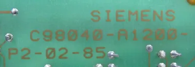USED SIEMENS R1-106-100-502 IS.24 CONTROL CARD R1106100502 C98043-A1200-L12