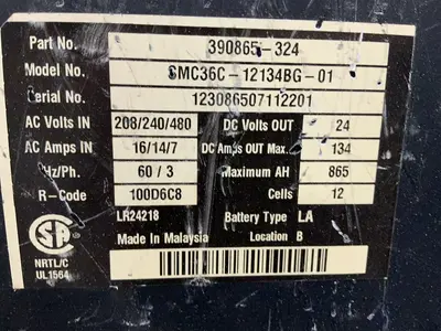 Used VFORCE SMC36C12134BG01 Material Handling (misc) Ohio US | HGR 24 #1411941