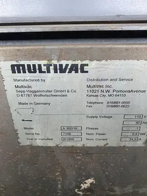 USED 1999 MULTIVAC A 300/16
