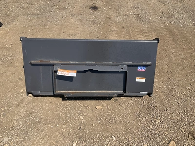 New old stock Paladin 44” high capacity bucket with teeth for a mini skid steer, welded on cutting e...