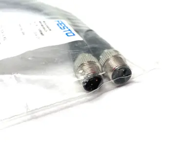 NEW FESTO CONNECTING CABLE, DUAL M12 4-PIN, 5391469