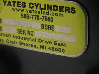 Used YATES _UNKNOWN_ Hydraulic Cylinders | Arrow Industrial #632389