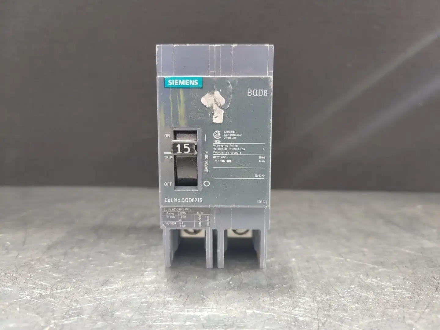 USED SIEMENS BQD6215