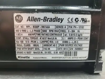 USED Allen-Bradley MPL-B330P-MK74AA