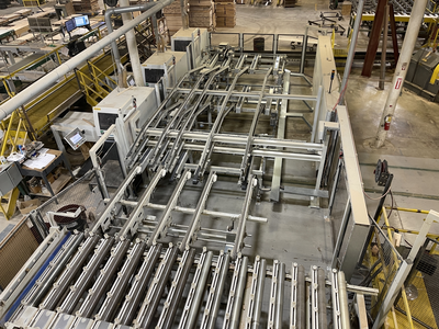 Weinig Optisaw System with Luxscan Combiscan and 3 Opticut 450 Quantum