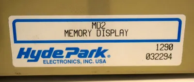 HYDE PARK MD-2 MEMORY DISPLAY MD2